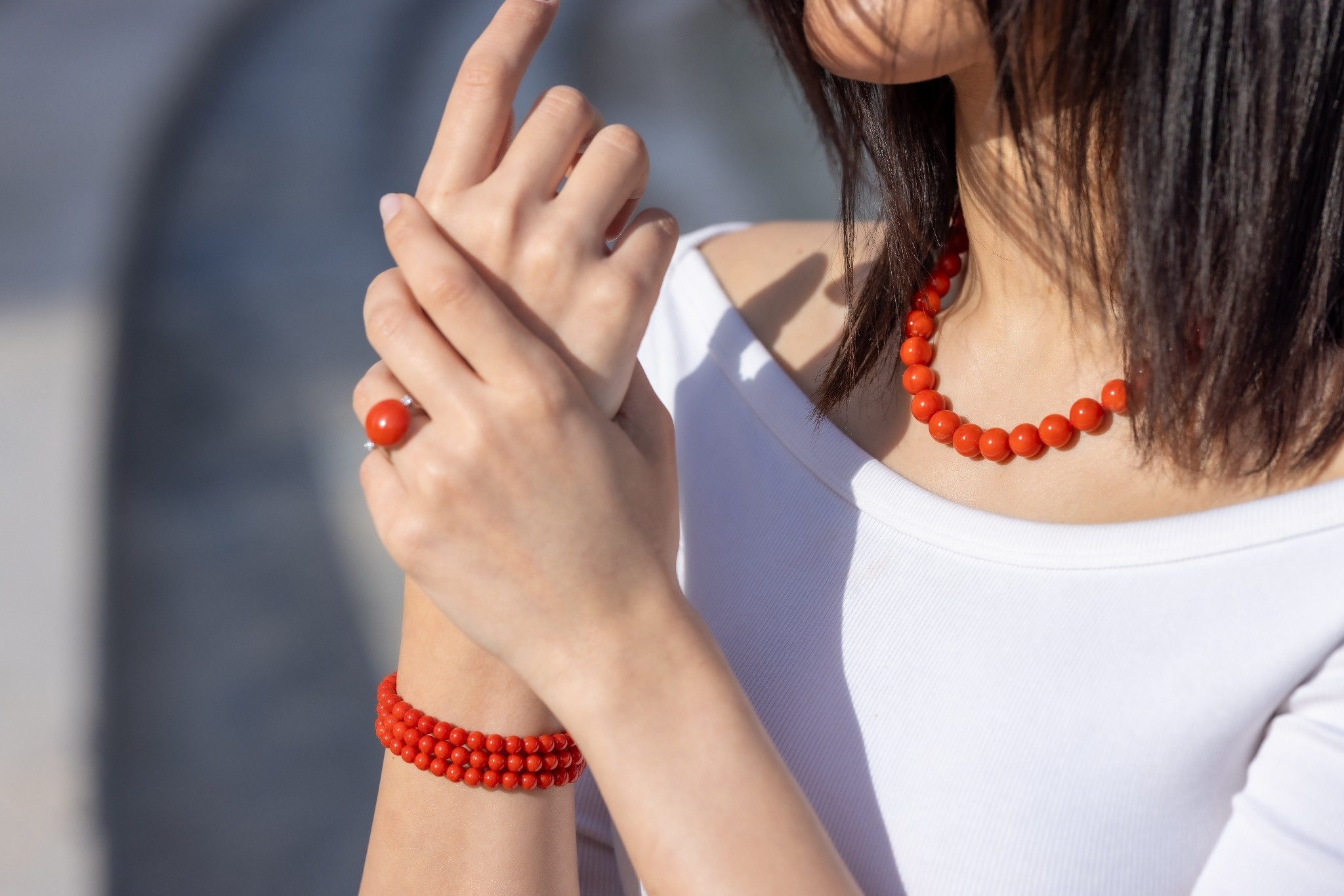 Anello Bottone con Diamanti