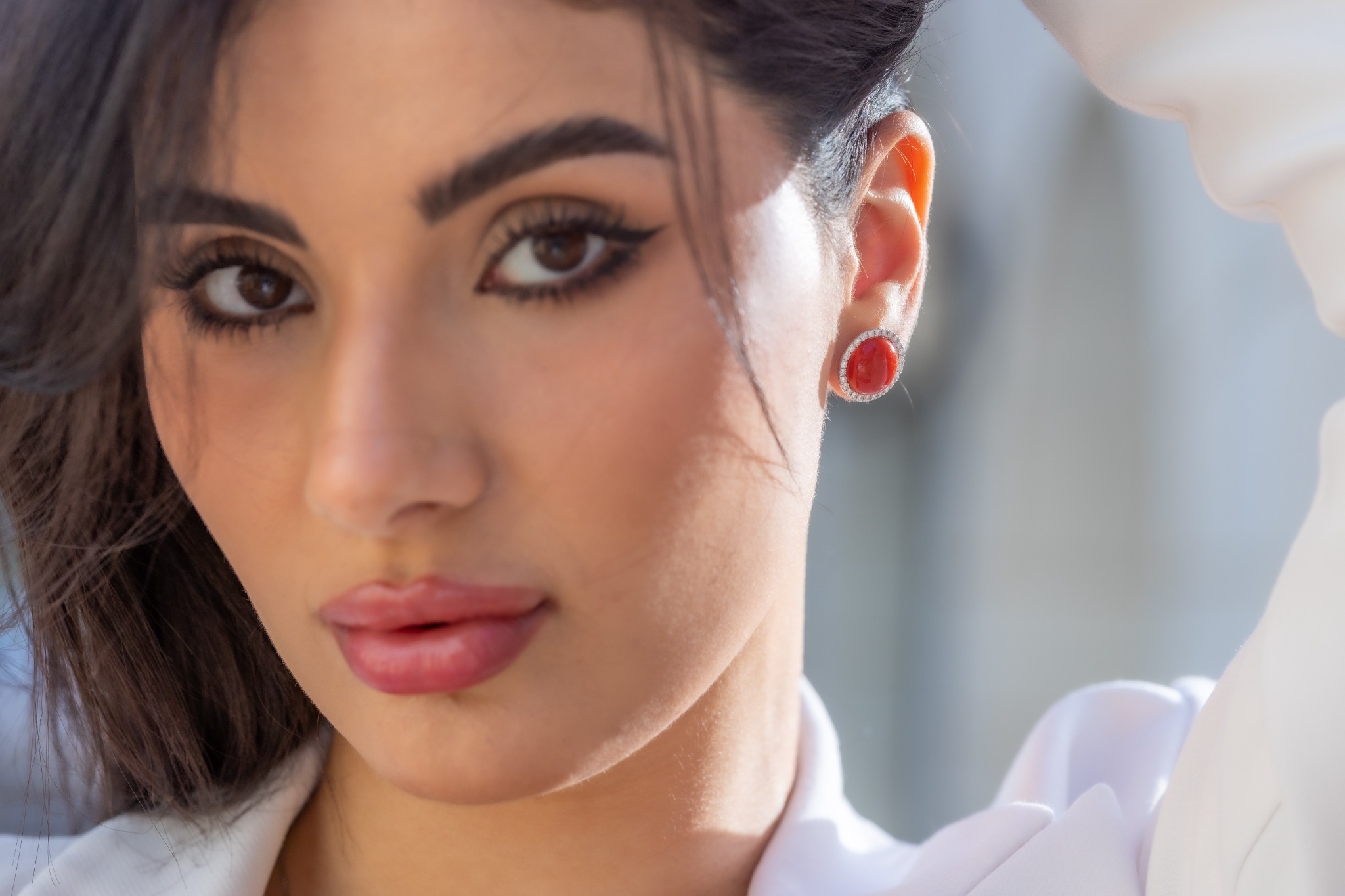 Orecchini Bottone Diamanti