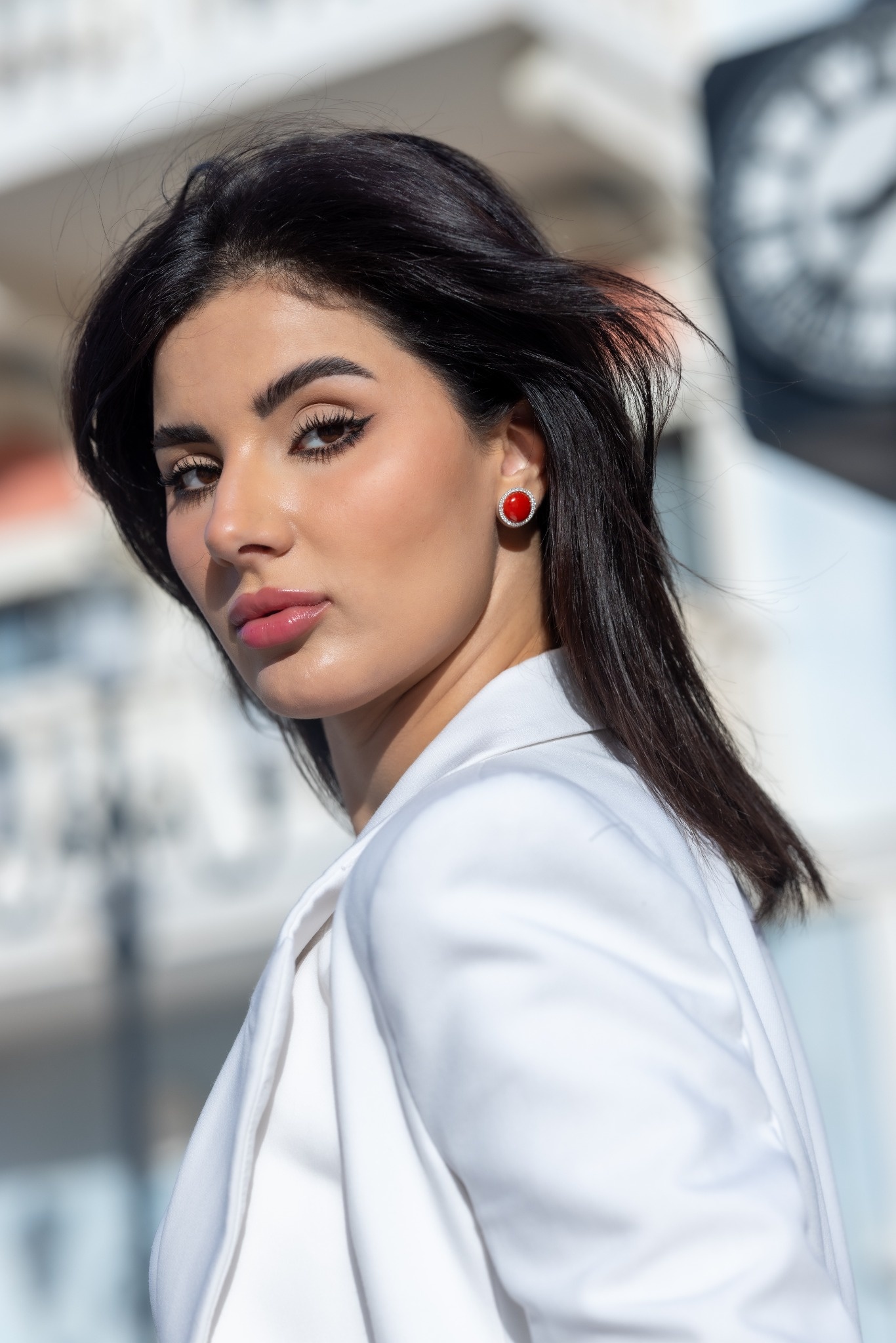 Orecchini Bottone Diamanti